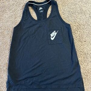 Nike Womens Black Racerback Tank Top Gym Size Medium Workout Outdoor Run